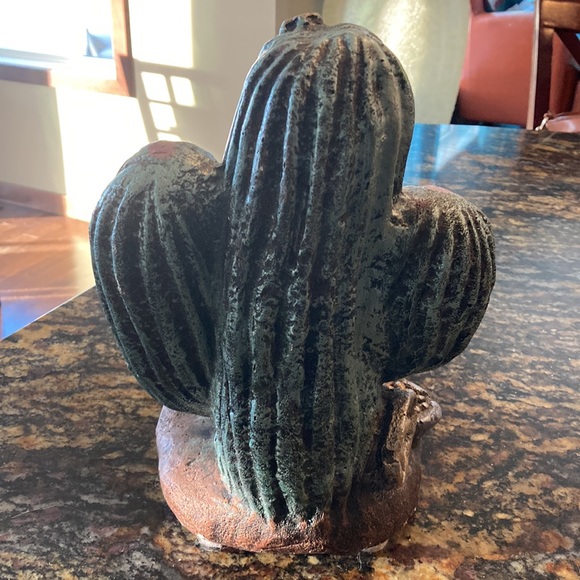 🎄 Ceramic statue, green/brown/silver tones, NEW - Picture 4 of 15